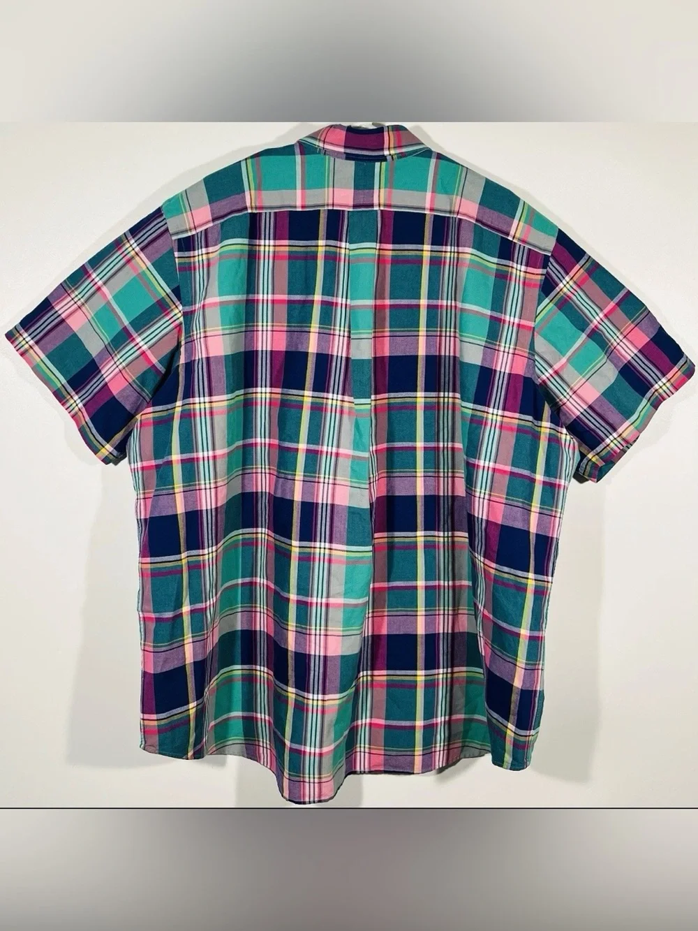 NWT Polo Ralph Lauren Plaid Oxford Shirt Big & Tall 2XB 2TG Green Pink Madras SS